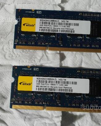 Ram 2x4Gb per motebook