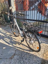 Bici elettrica con carrello porta cane , si vende