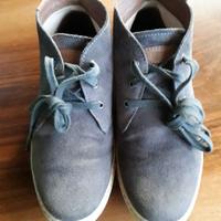 SCARPE POLACCHINE PELLE SCAMOSCIATA TG. 40