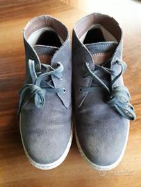 SCARPE POLACCHINE PELLE SCAMOSCIATA TG. 40