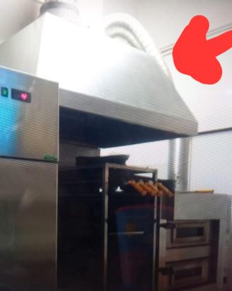 Cappa  in acciaio inox da parete
