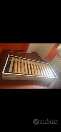 Doppio Letto a doghe singolo