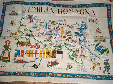 Canovaccio vintage souvenir Emilia-Romagna 