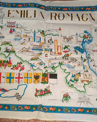 Canovaccio vintage souvenir Emilia-Romagna 