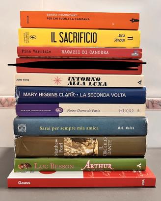 Lotto 10 libri lettura classici gialli amore libro