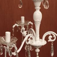 Lampadario shabby / disp.appliques