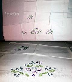 Lenzuola singole o da una piazza e mezzo ricamate