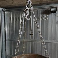 Bilancia a piatto e contrappeso stadera vintage