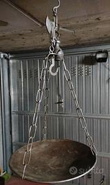 Bilancia a piatto e contrappeso stadera vintage