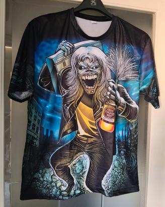 T-shirt Stile Iron Maiden Taglia L 