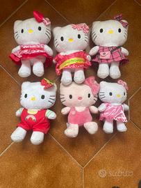 6 peluche di Hello Kitty