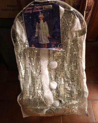 Silver Sequin Lady Dress - Abito natale bambina.