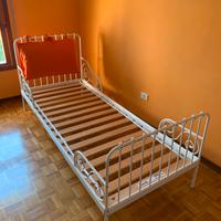 Letto singolo ferro bianco