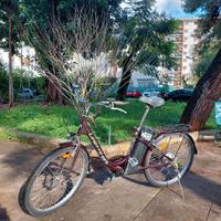 Bicicletta elettrica pedalata assistita city bike