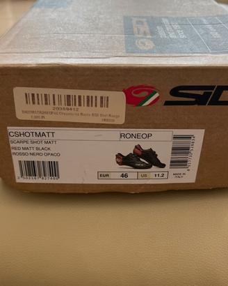 SCARPA SIDI SHOT MATT ROSSO NERO 46
