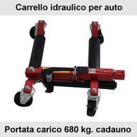Carrelli sposta auto sottoruota idraulici a pedale