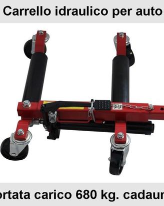 Carrelli sposta auto sottoruota idraulici a pedale