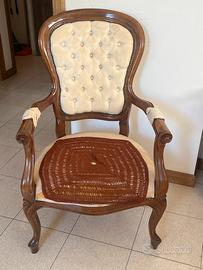 Poltrona stile Luigi Filippo Capitone’