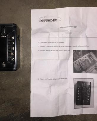 Cassaforte per presa obd auto