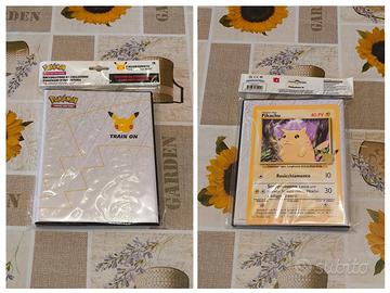 Pokemon Album 25° Anniversario Jumbo Pikachu Nuovo