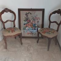 sedie antiche e.quadro