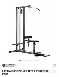 Lat- pulley-rowing machine titanium Strength