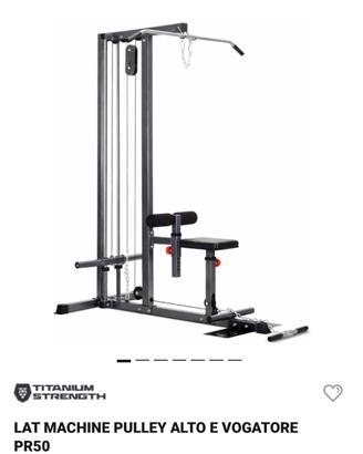 Lat- pulley-rowing machine titanium Strength