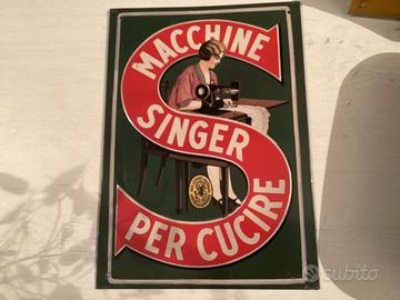 Targa in metallo vintage