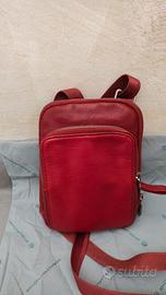borsello Piquadro rosso in pelle 