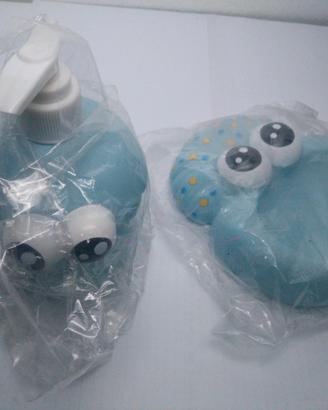 SET Sapone liquido porta saponetta