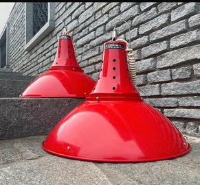 Set 3 Lampade industriali vintage acciaio BARO