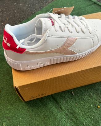 Sneaker diadora bianca e rosa