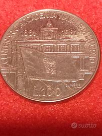 moneta commemorazione Centenario Accademia Navale 