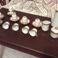Servizio caffè da 12 in porcellana usato anni 70