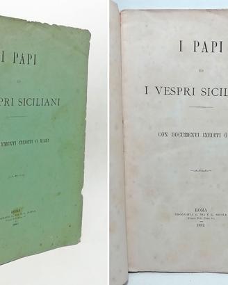 I PAPI ED I VESPRI SICILIANI.  DOCUMENTI INEDITI
