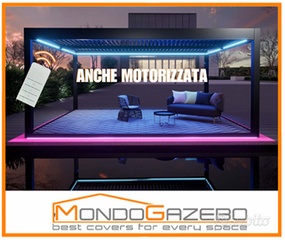 Bioclimatica lamelle gazebo tetto apribile pergola