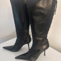 Stivali donna in pelle