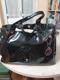 borsa nera,  Armani Jeans. Originale. 