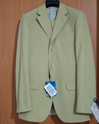 Vestito uomo nuovo, taglia 48, color verde salvia 
