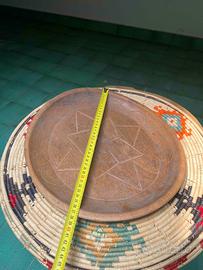 Piatto vassoio  legno intagliato