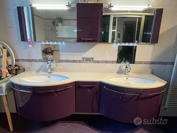 Mobile Laccato viola Bagno Azzurra 