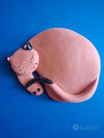 gatto ceramica artigianale 