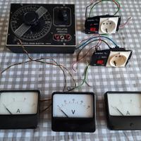Lotto vintage Oscillatore, Amperometro, Voltmetro