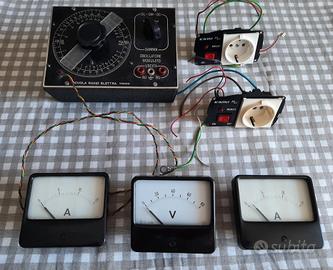Lotto vintage Oscillatore, Amperometro, Voltmetro