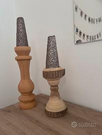 Candeliere in legno - Handmade