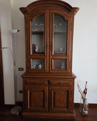 Credenza vetrina legno massello