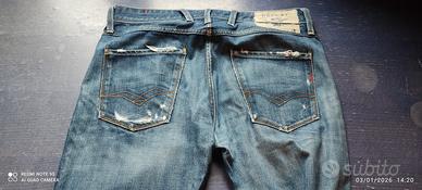 Jeans Replay 33 modello Anbass colore blu