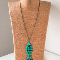 Collana Pesce macramè