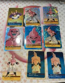 Lotto carte dragonball z lamincard majin bu