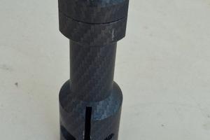 manubrio naked str8 nero + mozzo naked carbonio